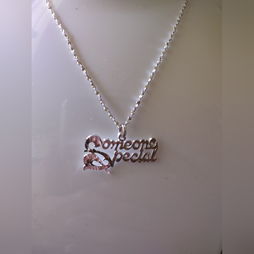 Sterling Silver Someone Special pendant necklace